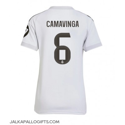 Real Madrid Eduardo Camavinga #6 Kotipaita Naiset 2025-26 Lyhythihainen Real Madrid Eduardo Camavinga #6 Kotipaita Naiset 2025-26 Lyhythihainen